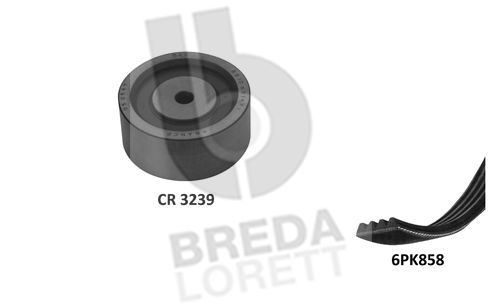 BREDA LORETT Поликлиновой ременный комплект KCA0047